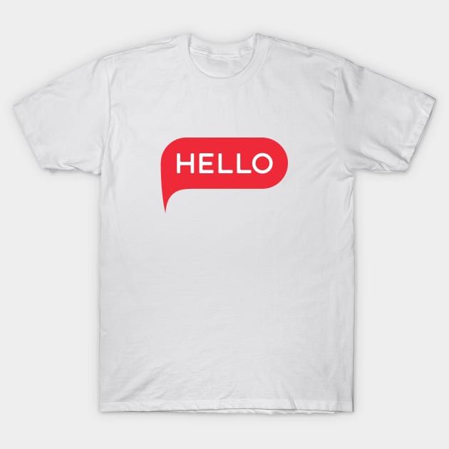 hello lettering T-Shirt by joeymono